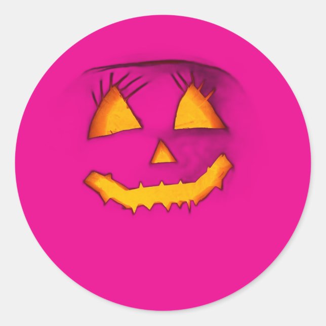 Stickers citrouille Halloween jour (Devant)