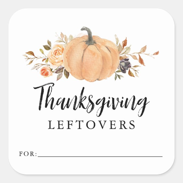 Stickers citrouille Thanksgiving Leftover (Devant)