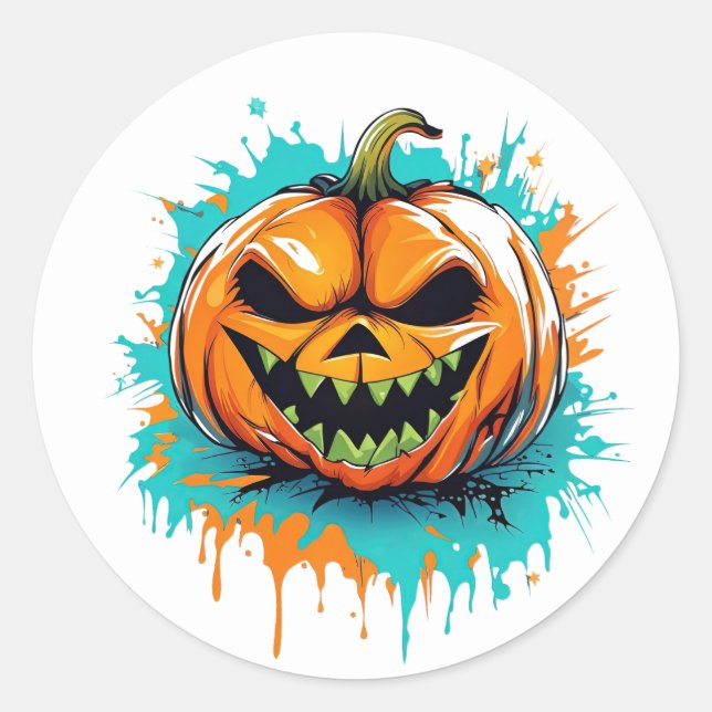 Stickers Citrouilles d'Halloween (Devant)