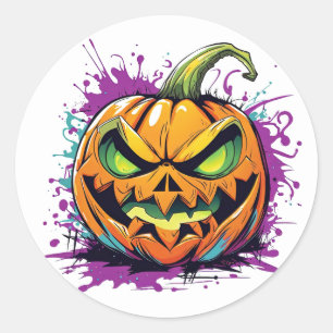 Stickers Citrouilles d'Halloween