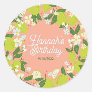 Stickers Citrus Garden - Texte modifiable
