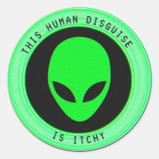 Stickers Classic Alien amusant