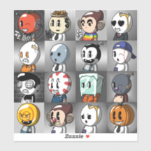 Stickers Classic Cartoon Friends