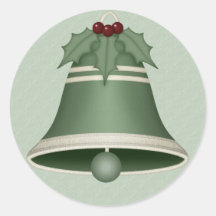 Stickers Cloches de Noël Très Joyeux Vert