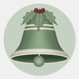 Stickers Cloches de Noël Très Joyeux Vert