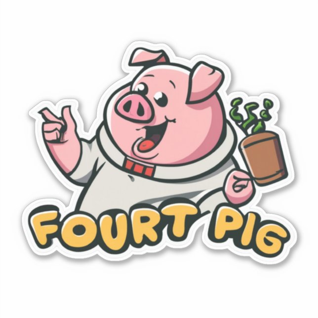 Stickers Cochon Votre Sticker One-Stop Shop (Devant)