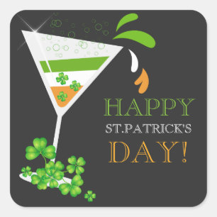 Stickers cocktail Shamrock de l'équipe de boisson