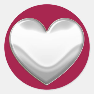 Stickers Coeur Blanc