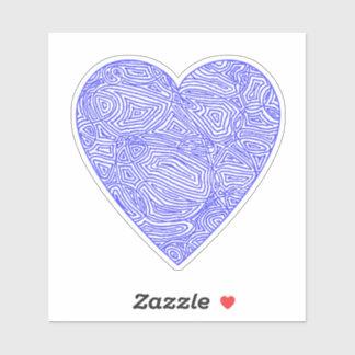 Stickers Coeur Bleu