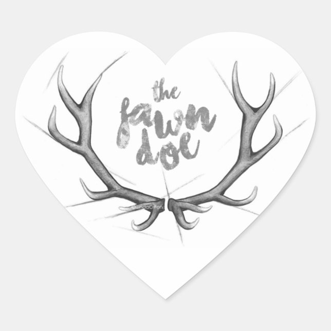 Stickers Coeur Charbon (Devant)