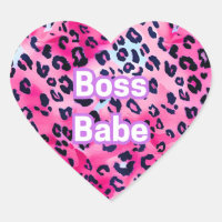 Stickers Coeur de Babe Boss - Prêt à tuer!