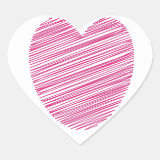 Stickers Coeur en scintille rose