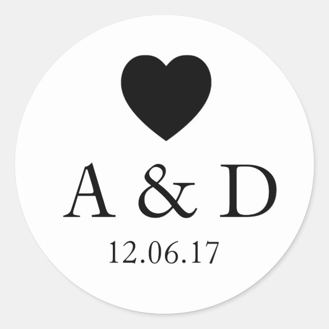 Stickers Coeur Étiquette Élégant Fiançailles de ma (Devant)