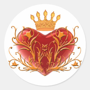 Stickers Coeur Filigree Crown