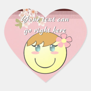 Stickers Coeur fille