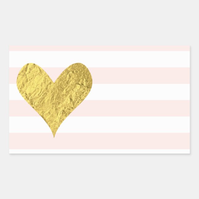Stickers Coeur Gold Foil (Devant)