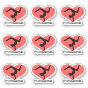 Stickers Coeur Gymnastique