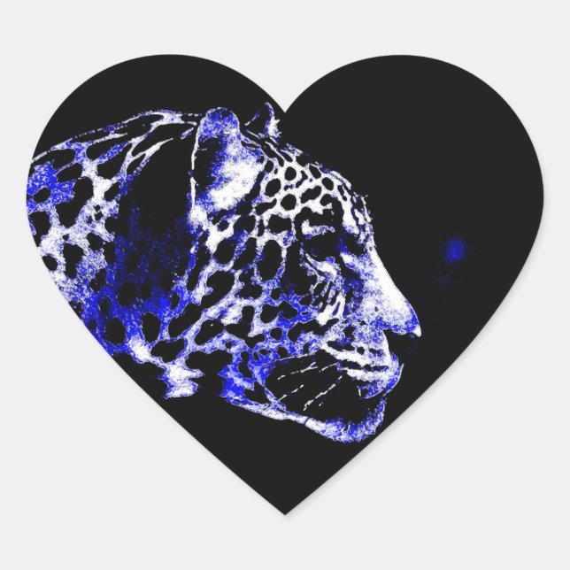 Stickers Coeur Jaguar (Devant)
