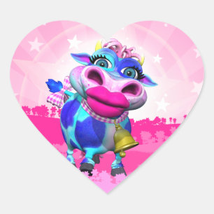 Stickers Coeur Kissy Moo