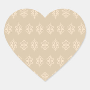 Stickers Coeur Mariage en dentelle vintage
