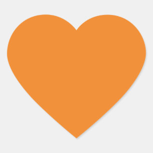 Stickers Coeur orange