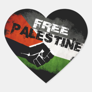 Stickers Coeur Palestine libre