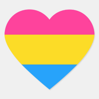 Stickers Coeur Pansexuel Pride