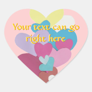 Stickers Coeur papier