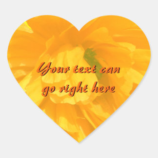 Stickers Coeur Pétales De Pavot