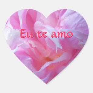 Stickers Coeur Pink Peony