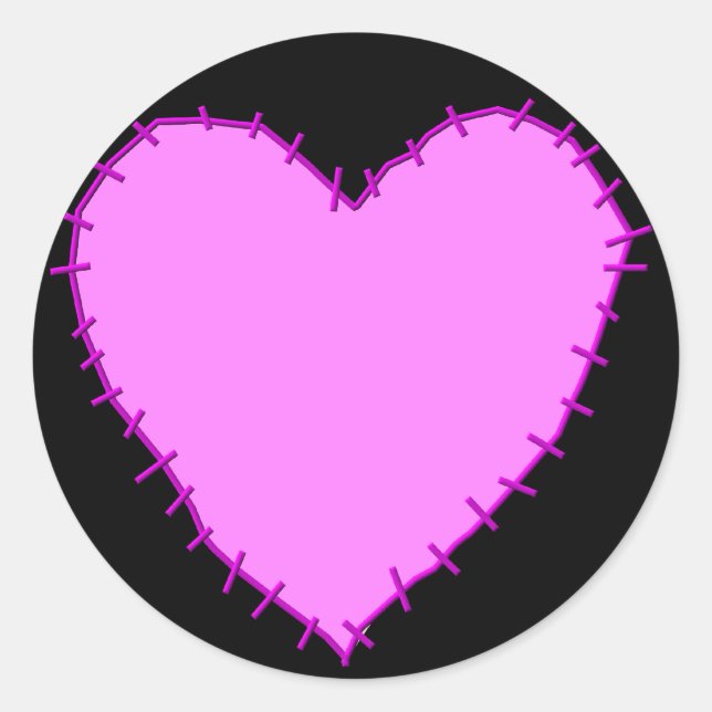 Stickers Coeur pointu KRW (Devant)