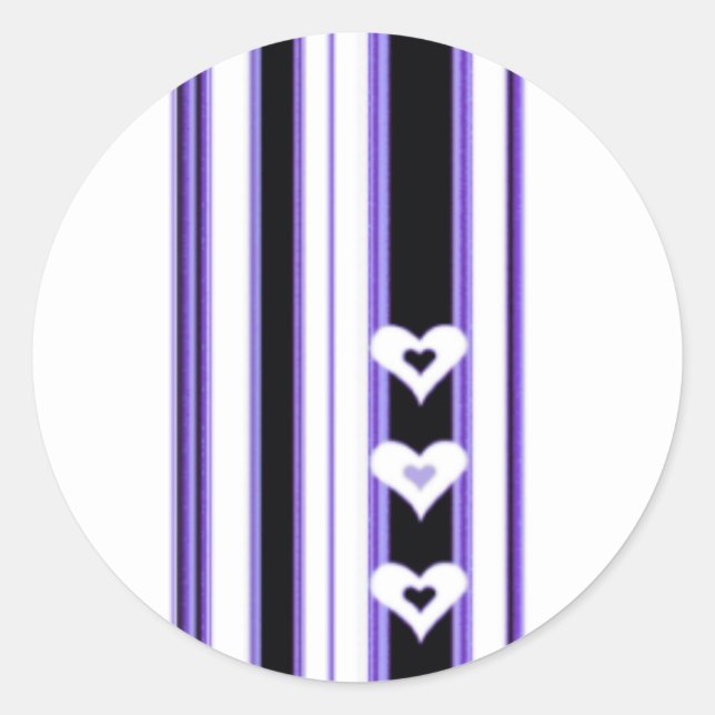 Stickers Coeur pourpre (Devant)