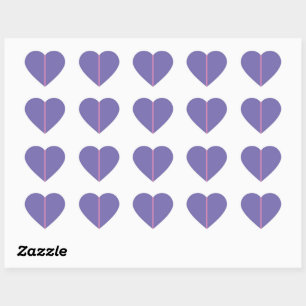 Stickers Coeur pourpre