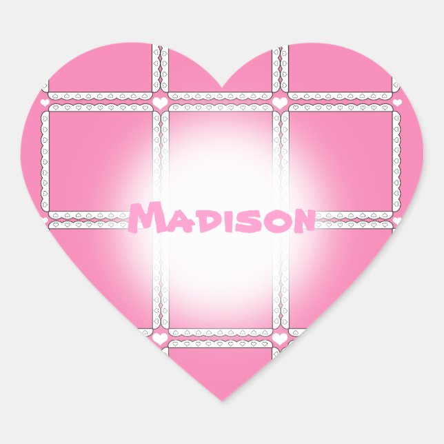 Stickers Coeur rose (Devant)