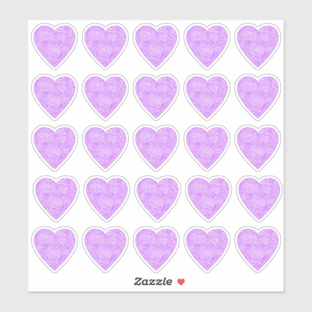 Stickers Coeur rose (Feuille)