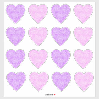 Stickers Coeur rose