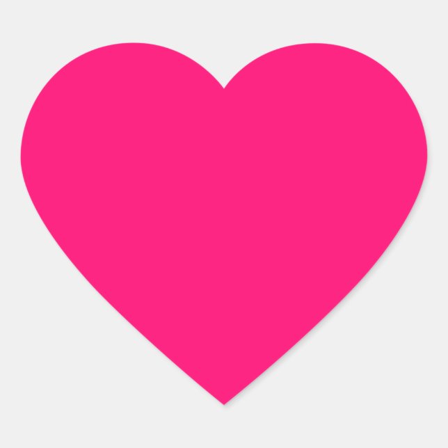 Stickers Coeur rose Neon - Personnalisable et en v (Devant)