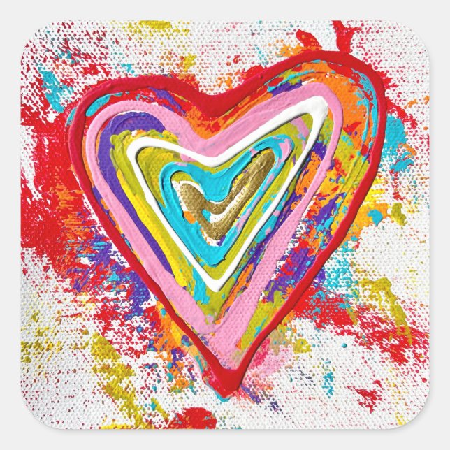 Stickers Coeur Rouge (Devant)