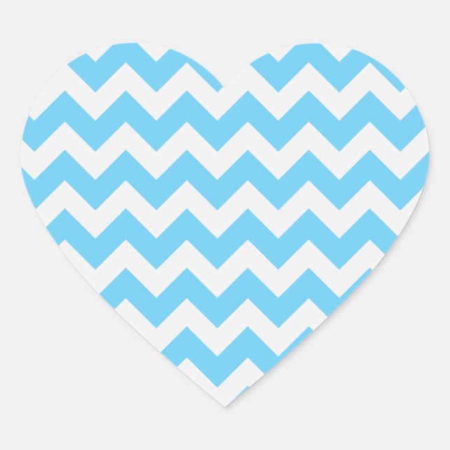 Stickers Coeur tendance Chevron (Devant)