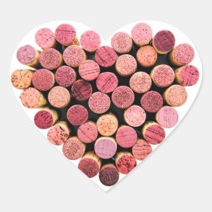 Stickers Coeur Vin Cork