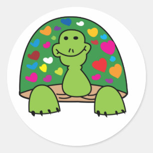 Stickers Coeurs de tortues