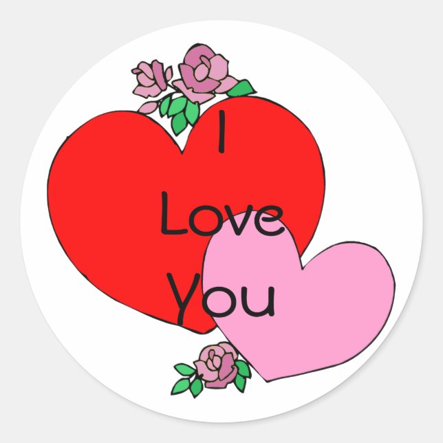 Stickers Coeurs et Fleurs (Devant)