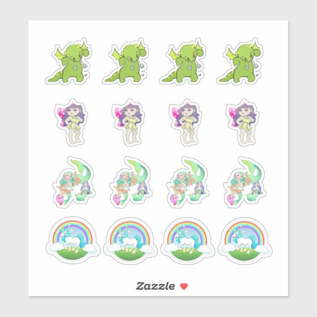 Stickers Collection Imaginaire Land Kiss-Cut (Feuille)
