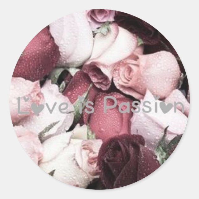 Stickers Collection Love Passion par Ahsek Novel (Devant)