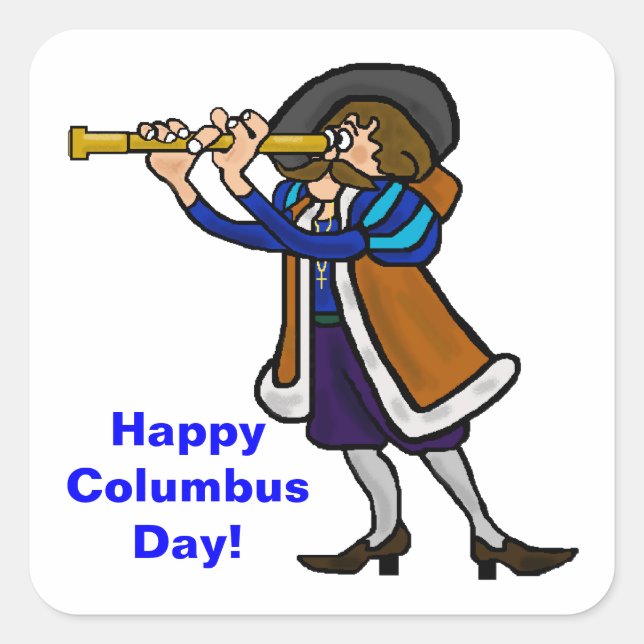 Stickers Columbus Day ou étiquettes de nom (Devant)