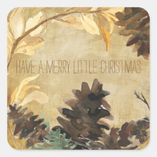 Stickers cônes de pin rustique