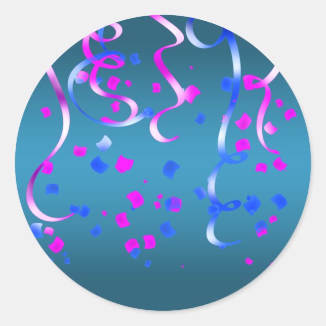 Stickers Confetti Royal Rose Hot (Devant)