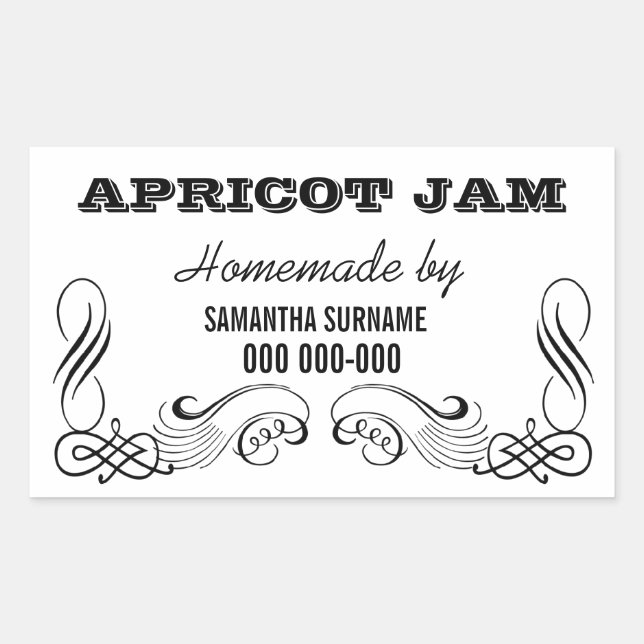 stickers confiture maison (Devant)