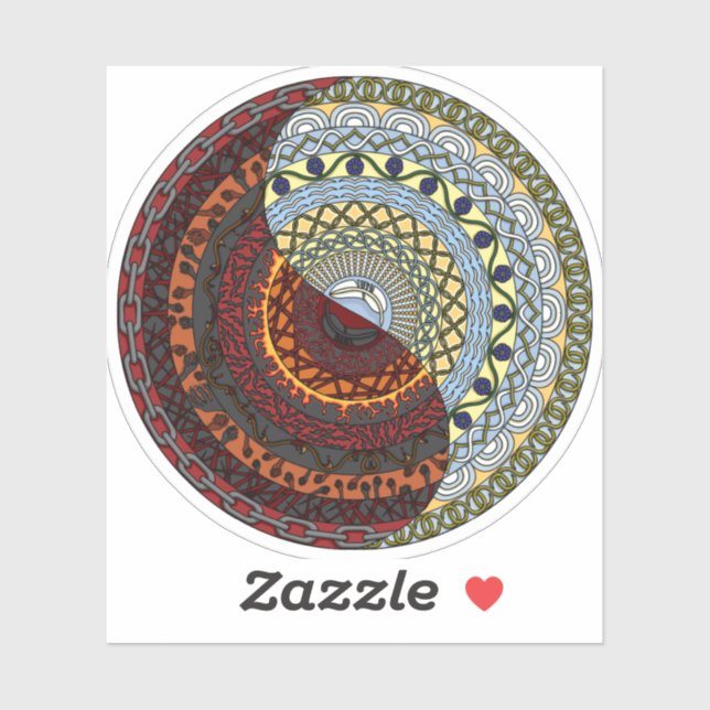 Stickers Contour Ciel et Enfer (Feuille)