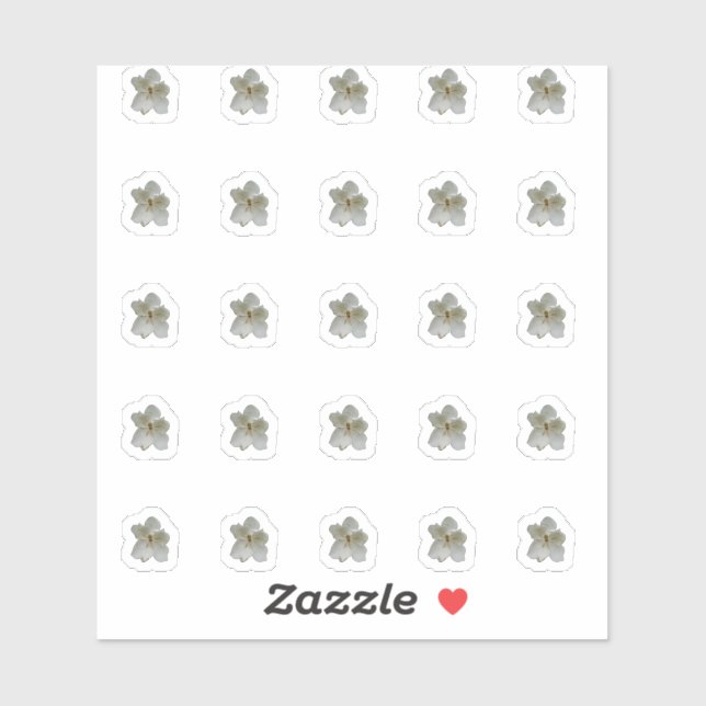 Stickers Contour Magnolia Blanc (Feuille)